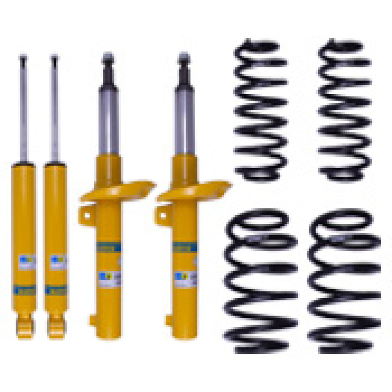 Volkswagen Golf Coilover Suspension Kit - Front + Rear - Bilstein - B12 (Pro-Kit) + B8 Performance Plus Dampers + Eibach Pro-Kit Springs, Fixed Height Lowering - `10-`14
