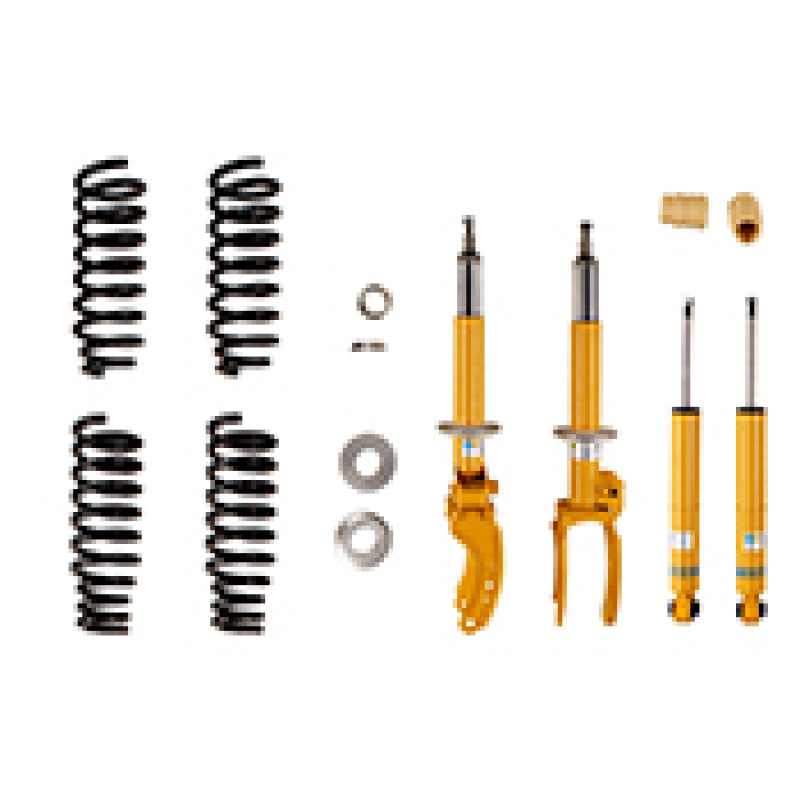 Volkswagen Touareg Coilover Suspension Kit - Front + Rear - Bilstein - B12 (Pro-Kit), Fixed Height Lowering (24-40mm), B8 Dampers + Eibach Pro-Kit Springs - `04-`10