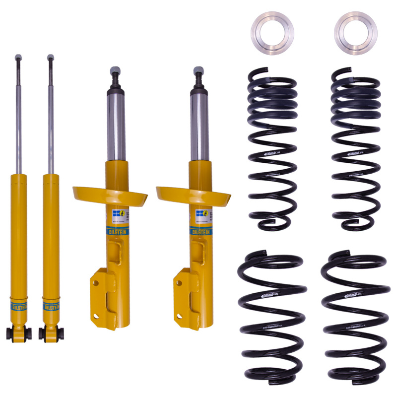 Saab 9-5 Coilover Suspension Kit - Front + Rear - Bilstein - B12 (Pro-Kit) + Eibach Pro-Kit Springs, Fixed Height, 24-40mm Lowering - `01-`09