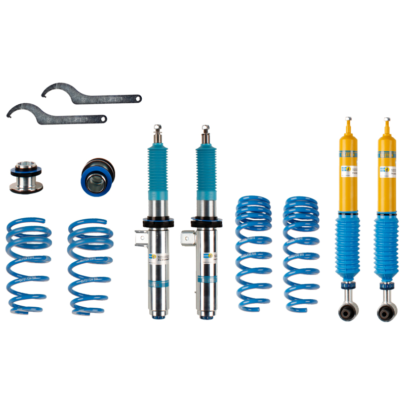 BMW 4 Series Coilover Suspension Kit - Front + Rear - Bilstein - B16 (PSS10) 10-Stage Adjustable, Ride Height Adjustable, Threaded Zinc-Coated Monotube - `14-`16