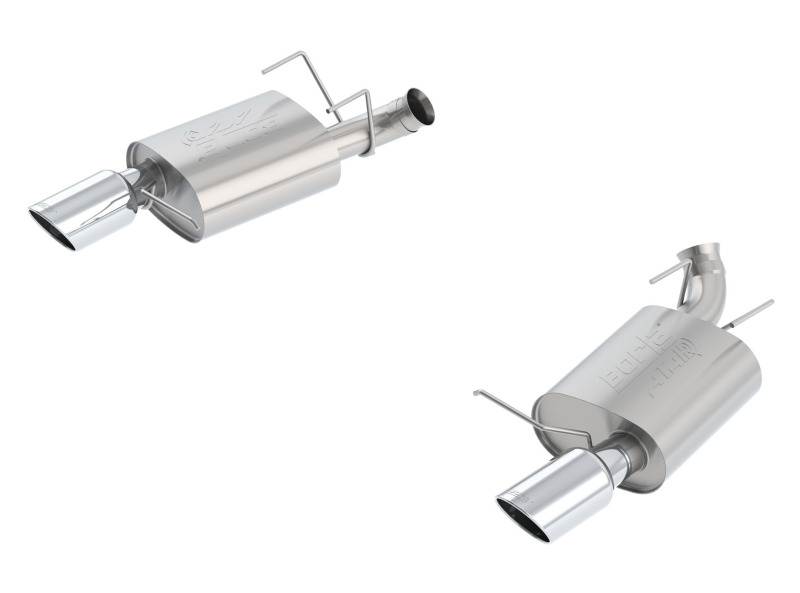 Ford Boss 302 Performance Exhaust - Rear - Borla - Cat Back ATAK - Bright Chrome - 2013 Ford Boss 302 Performance Exhaust - Rear - Borla - Cat Back ATAK - Bright Chrome - 2013