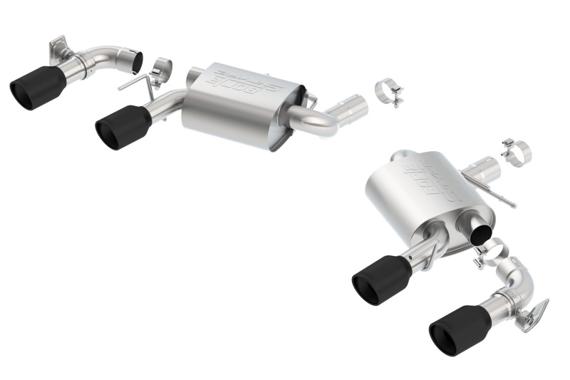 Chevrolet Small-Block Gen V LT1 Performance Exhaust - Rear - Borla - Axle Back S-Type with Dual Mode Valves - Ceramic Black - `20-`24 Chevrolet Small-Block Gen V LT1 Performance Exhaust - Rear - Borla - Axle Back S-Type with Dual Mode Valves - Ceramic Black - `20-`24