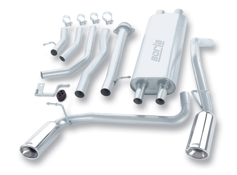 Hummer H2 Performance Exhaust - Borla - Cat Back Touring - Polished - `03-`06 Hummer H2 Performance Exhaust - Borla - Cat Back Touring - Polished - `03-`06
