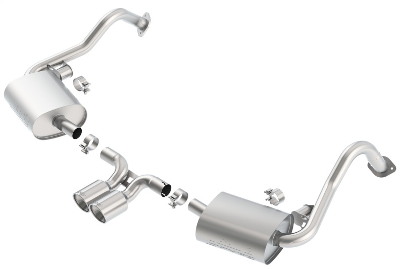 Porsche Cayman Performance Exhaust - Rear - Borla - S-Type Cat Back - `13-`16