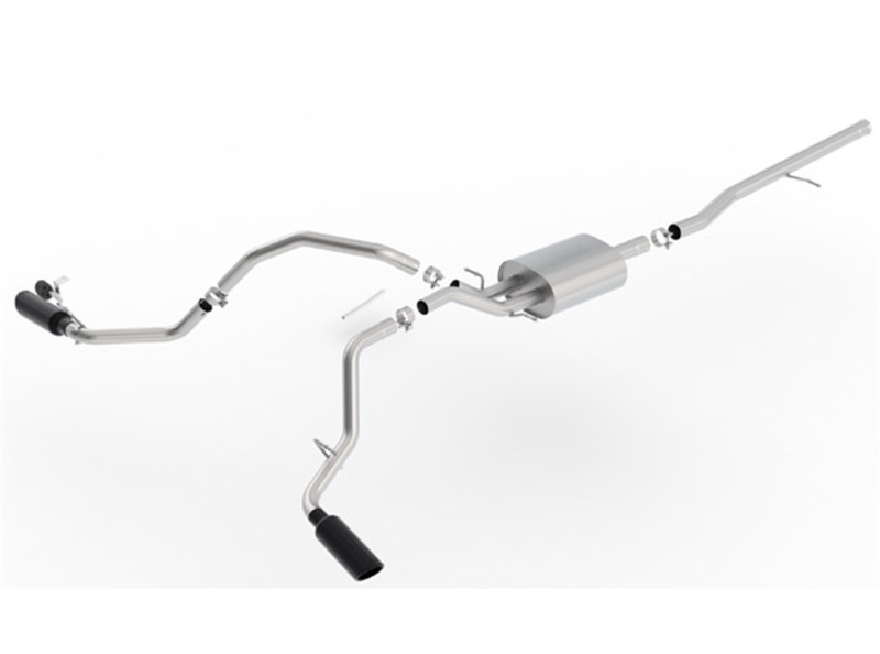 Chevrolet Silverado 1500 LD Performance Exhaust - Borla - S-Type Cat Back - Black Chrome - 2019 Chevrolet Silverado 1500 LD Performance Exhaust - Borla - S-Type Cat Back - Black Chrome - 2019