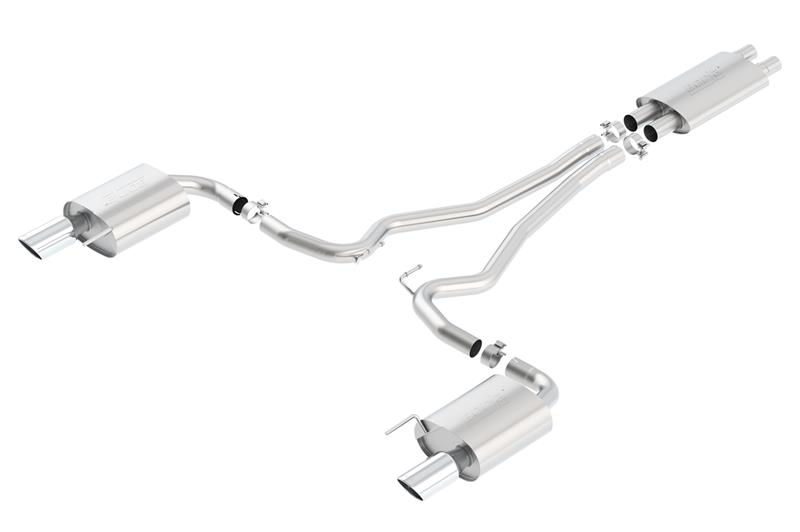 Ford Mustang Performance Exhaust - Borla - Cat Back Touring - `15-`17