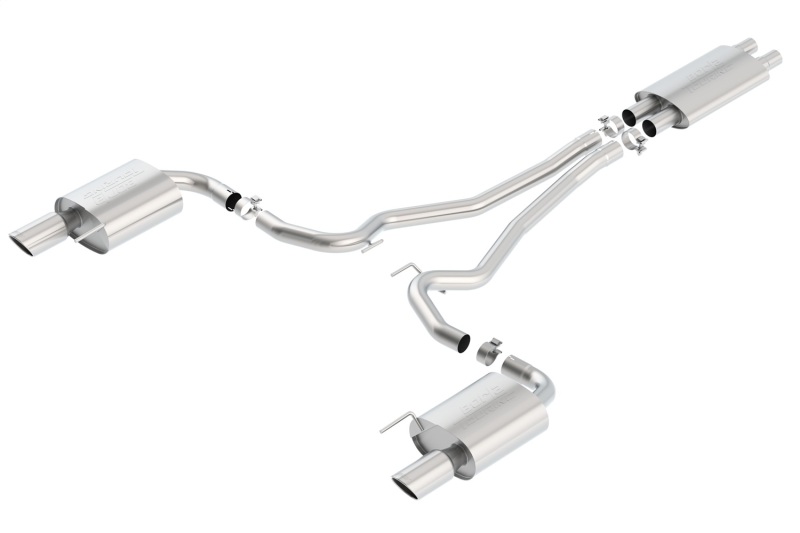Ford Mustang Performance Exhaust - Borla - Cat Back Touring - `15-`17