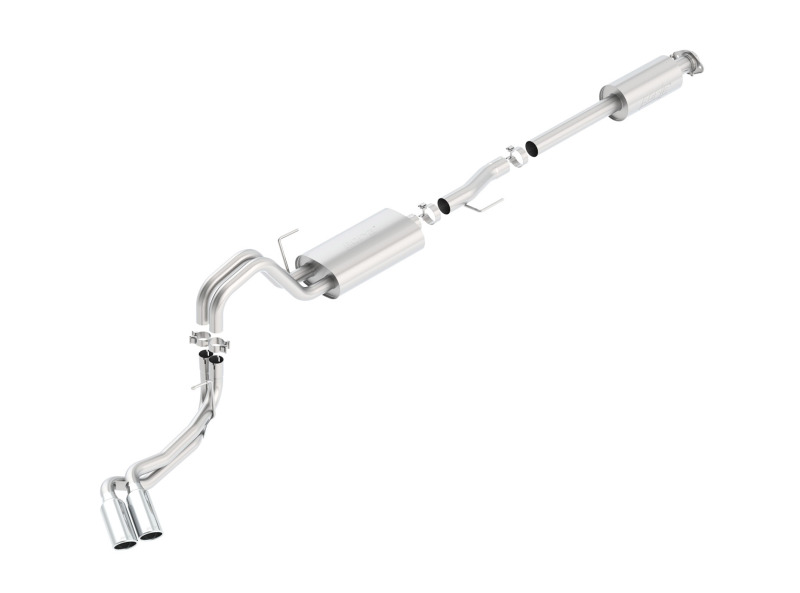 Ford F-150 Performance Exhaust - Borla - Cat Back Touring - Bright Chrome - `15-`20 Ford F-150 Performance Exhaust - Borla - Cat Back Touring - Bright Chrome - `15-`20