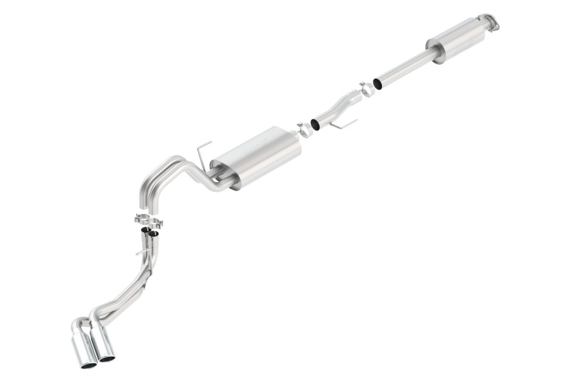 Ford F-150 Performance Exhaust - Borla - Cat Back Touring - Bright Chrome - `15-`20