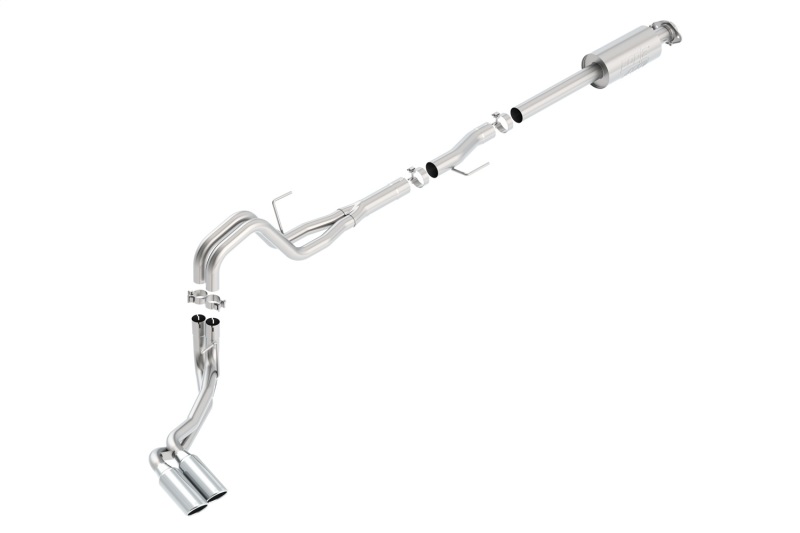 Ford F-150 Performance Exhaust - Side Exit - Borla - Cat Back ATAK - Bright chrome - `15-`20