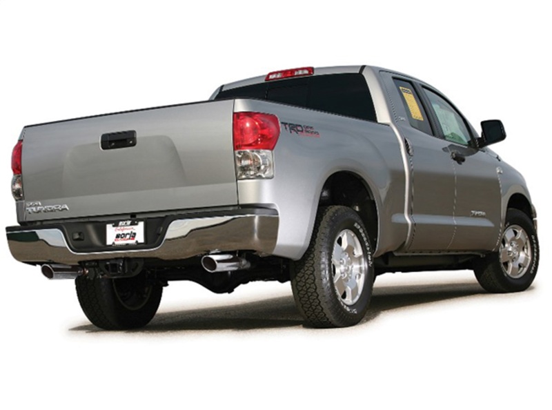 Toyota Tundra Performance Exhaust - Rear - Borla - Cat Back Touring Dual Split - Chrome - `14-`21