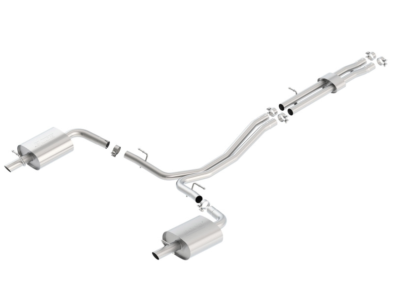 Ford Explorer Performance Exhaust - Rear - Borla - S-Type Cat Back Dual Split - `16-`17 Ford Explorer Performance Exhaust - Rear - Borla - S-Type Cat Back Dual Split - `16-`17