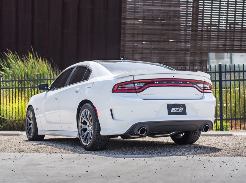 Dodge Daytona Performance Exhaust - Single Split Rear Exit - Borla - Cat Back ATAK - `15-`23
