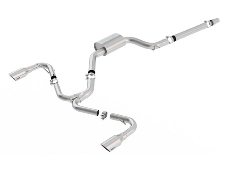 Volkswagen GTI Performance Exhaust - Borla - S-Type Cat Back - Stainless Brushed - `18-`21