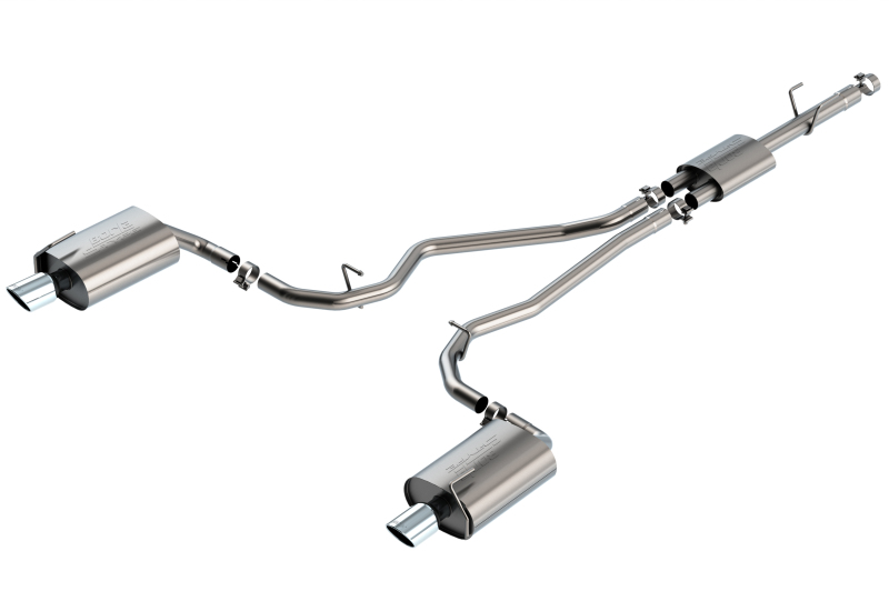 Ford Explorer Performance Exhaust - Borla - S-Type Cat Back - Bright Chrome - `20-`23 Ford Explorer Performance Exhaust - Borla - S-Type Cat Back - Bright Chrome - `20-`23