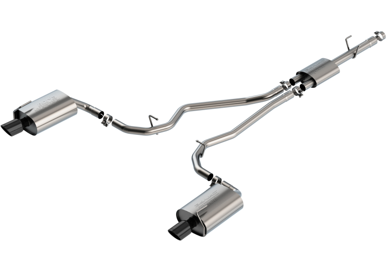 Ford Explorer Performance Exhaust - Borla - S-Type Cat Back - Black Chrome - `20-`23 Ford Explorer Performance Exhaust - Borla - S-Type Cat Back - Black Chrome - `20-`23