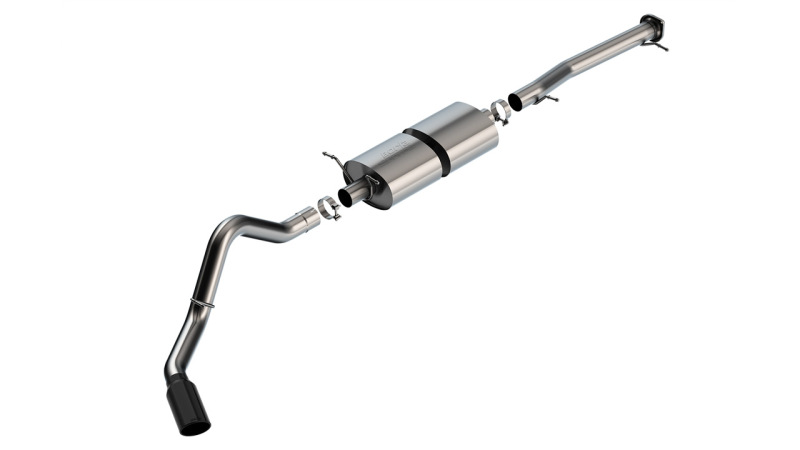 Chevrolet Silverado 3500 Performance Exhaust - Borla - Cat Back S-Type - Brushed - `20-`25 Chevrolet Silverado 3500 Performance Exhaust - Borla - Cat Back S-Type - Brushed - `20-`25