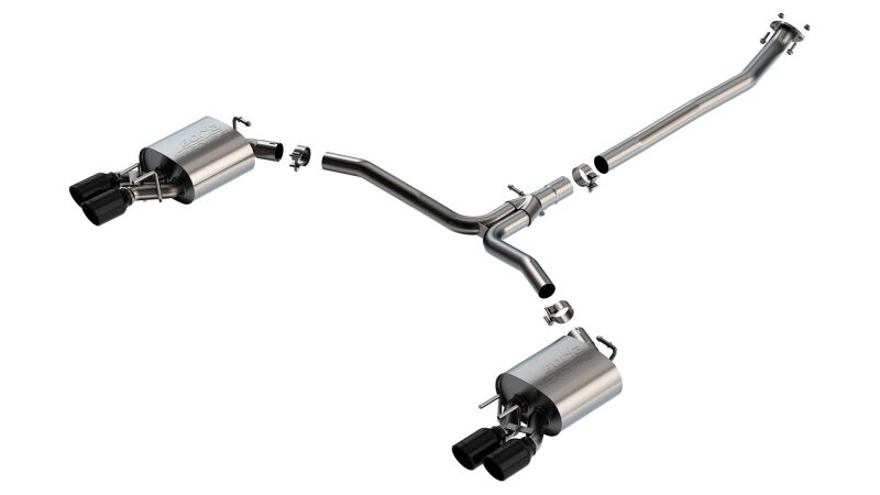 Toyota Camry XSE Performance Exhaust - Borla - S-Type Cat Back - Black Chrome - `18-`24
