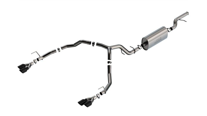 Chevrolet Tahoe Performance Exhaust - Rear - Borla - Touring Cat Back - Black Chrome - `21-`22 Chevrolet Tahoe Performance Exhaust - Rear - Borla - Touring Cat Back - Black Chrome - `21-`22