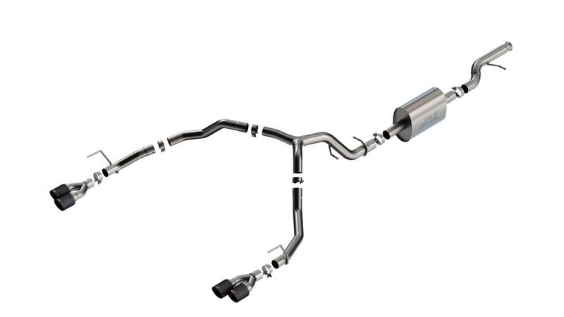 Chevrolet Tahoe Performance Exhaust - Split rear exit - Borla - Cat Back S-Type - Carbon Fiber - `21-`25 Chevrolet Tahoe Performance Exhaust - Split rear exit - Borla - Cat Back S-Type - Carbon Fiber - `21-`25