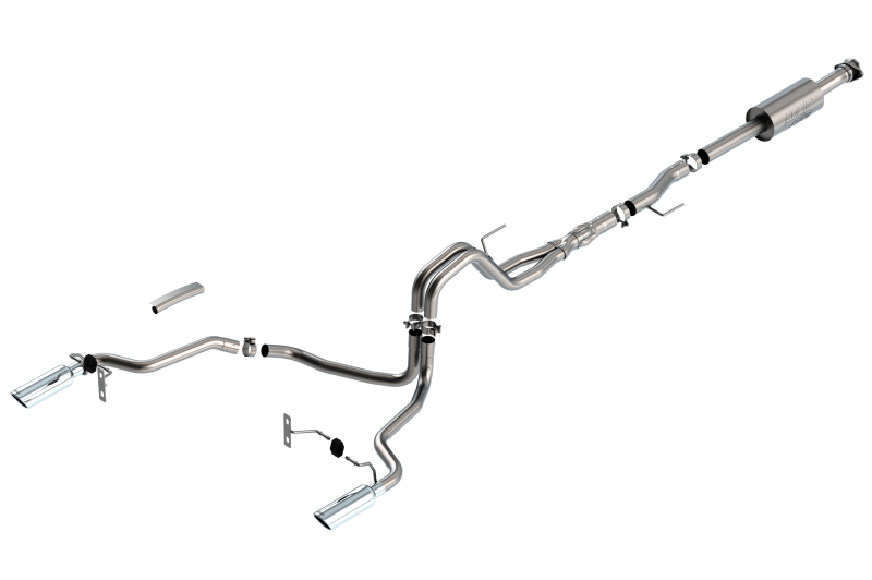 Ford F-150 Performance Exhaust - Rear - Borla - Cat Back ATAK - `21-`25 Ford F-150 Performance Exhaust - Rear - Borla - Cat Back ATAK - `21-`25