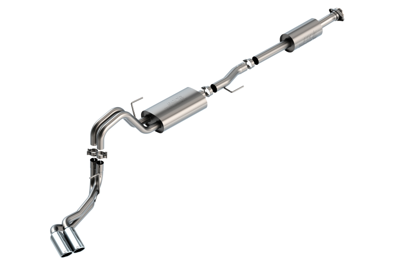 Ford F-150 Performance Exhaust - Dual Side Exit - Borla - Cat Back Touring - Chrome - `21-`25 Ford F-150 Performance Exhaust - Dual Side Exit - Borla - Cat Back Touring - Chrome - `21-`25