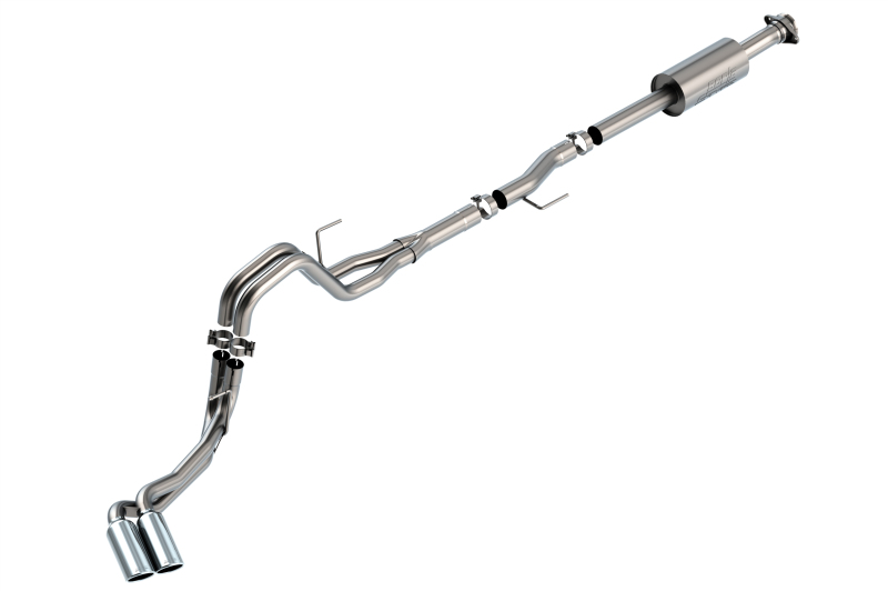 Ford F-150 Performance Exhaust - Dual Side Exit - Borla - S-Type Cat Back - Chrome - `21-`25 Ford F-150 Performance Exhaust - Dual Side Exit - Borla - S-Type Cat Back - Chrome - `21-`25