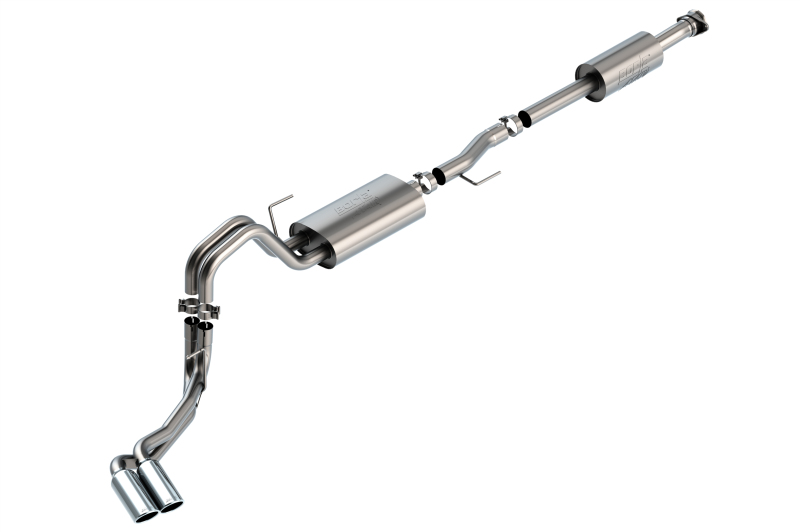 Ford F-150 Performance Exhaust - Dual Side Exit - Borla - ATAK Cat Back - Chrome - `21-`25 Ford F-150 Performance Exhaust - Dual Side Exit - Borla - ATAK Cat Back - Chrome - `21-`25