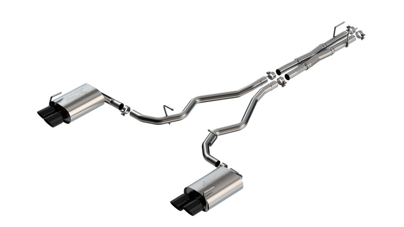 Ford Explorer Performance Exhaust - Borla - Cat Back ATAK - Black Chrome - `19-`24 Ford Explorer Performance Exhaust - Borla - Cat Back ATAK - Black Chrome - `19-`24