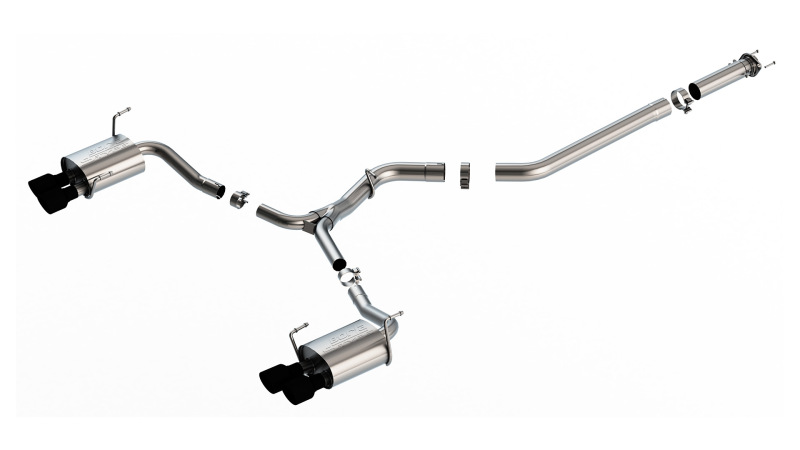Subaru WRX Performance Exhaust - Rear - Borla - S-Type Cat Back - Ceramic Black - `22-`25