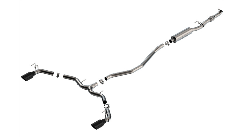 Acura Integra Performance Exhaust - Borla - Cat Back S-Type - Black Chrome - `23-`25 Acura Integra Performance Exhaust - Borla - Cat Back S-Type - Black Chrome - `23-`25