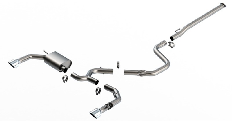 Hyundai Elantra N Performance Exhaust - Borla - Cat Back ATAK - Bright Chrome - `22-`25
