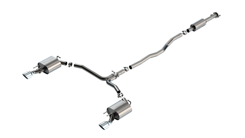 Toyota Camry Performance Exhaust - Borla - S-Type Cat-Back, T-304 Stainless Steel - Bright Chrome - `20-`24