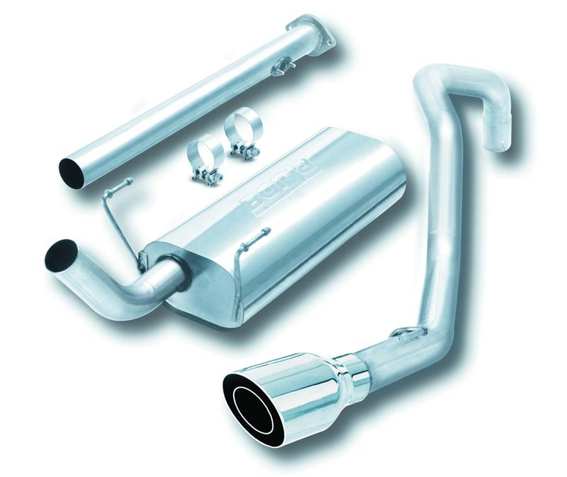 Toyota 4Runner Performance Exhaust - Dual Right Rear Exit - Borla - Touring Cat Back - Bright Chrome - `96-`02