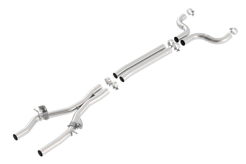 Chevrolet Small-Block Gen V LT1 Performance Exhaust - Borla - X-Pipe with Mid-Pipes - `20-`24