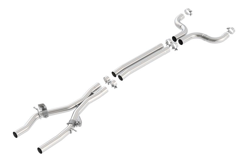 Chevrolet Small-Block Gen V LT1 Performance Exhaust - Borla - X-Pipe with Mid-Pipes - `20-`24