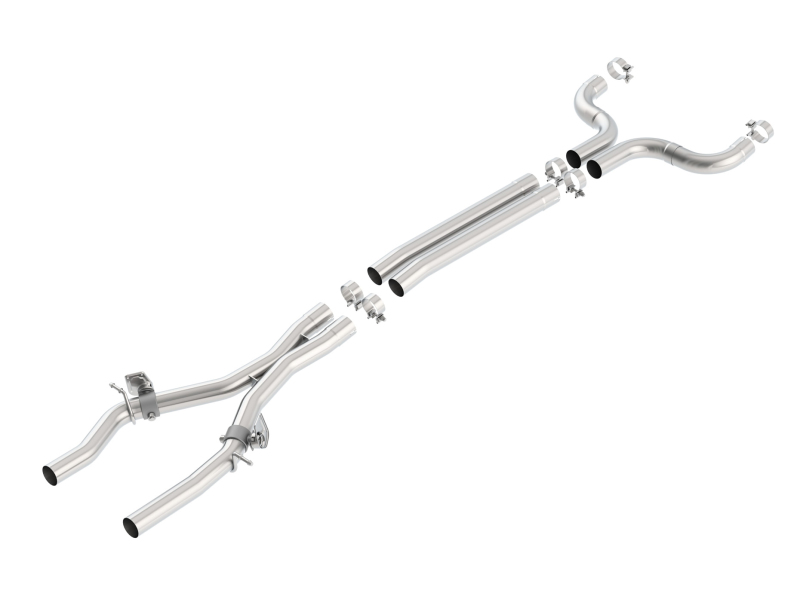 Chevrolet Small-Block Gen V LT1 Performance Exhaust - Borla - X-Pipe with Mid-Pipes - `20-`24 Chevrolet Small-Block Gen V LT1 Performance Exhaust - Borla - X-Pipe with Mid-Pipes - `20-`24