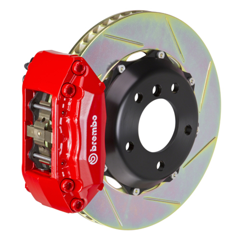 Acura Integra Type-R Brake Kit - Front - Brembo - GT BBK 4 Piston Cast 2pc 328x28 Slotted Type-1 - Red - `97-`01 Acura Integra Type-R Brake Kit - Front - Brembo - GT BBK 4 Piston Cast 2pc 328x28 Slotted Type-1 - Red - `97-`01