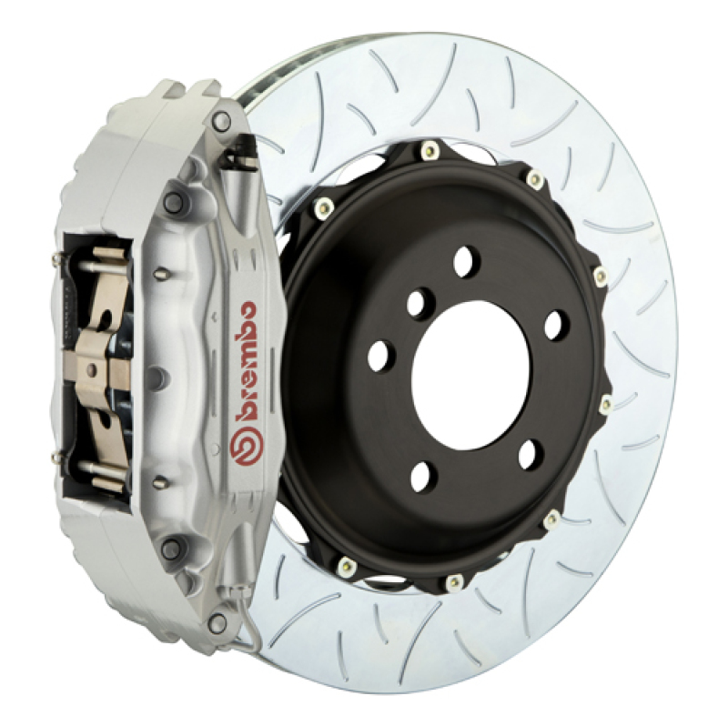 Volkswagen GTI Brake Kit - Front - Brembo - GT BBK 4 Piston Cast 2pc 355x32 2pc Rotor Slotted Type3 - Silver - `15-`21 Volkswagen GTI Brake Kit - Front - Brembo - GT BBK 4 Piston Cast 2pc 355x32 2pc Rotor Slotted Type3 - Silver - `15-`21