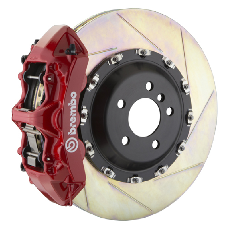 Mercedes-Benz ML550 Brake Kit - Front - Brembo - GT BBK 6 Piston Cast 411x34 2pc Rotor Slotted Type1 - Red - `12-`14 Mercedes-Benz ML550 Brake Kit - Front - Brembo - GT BBK 6 Piston Cast 411x34 2pc Rotor Slotted Type1 - Red - `12-`14