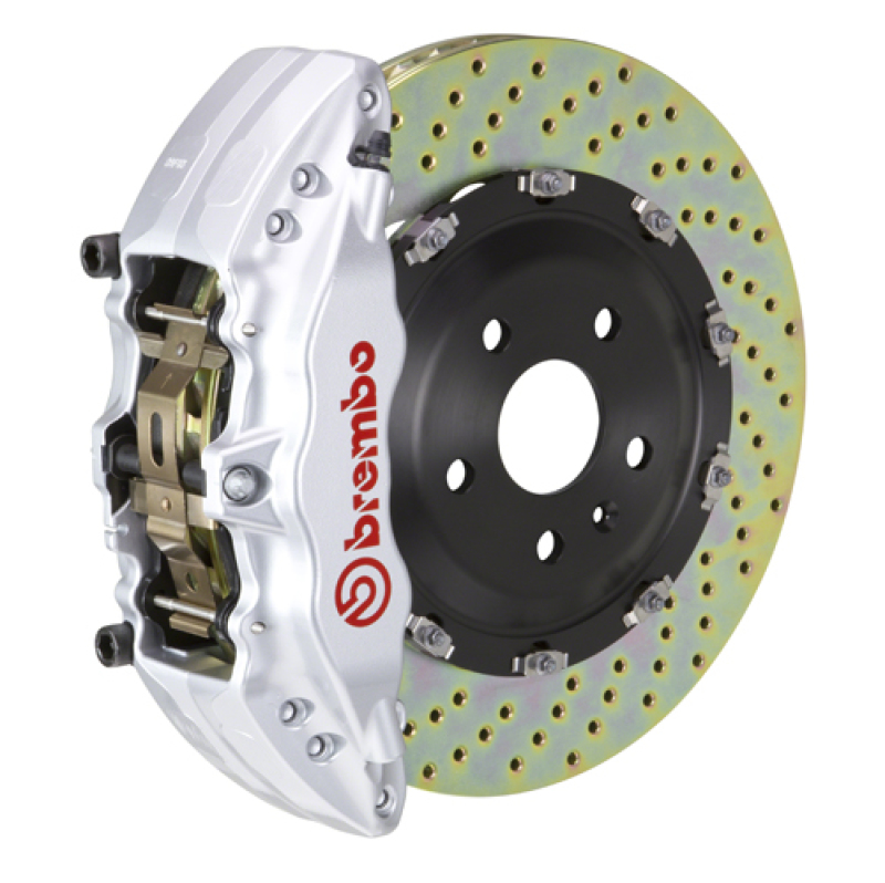 Genesis Sedan Brake Kit - Front - Brembo - GT BBK 6Pist Cast 380x34 2pc Rtr Drill - Silver - `15-`16 Genesis Sedan Brake Kit - Front - Brembo - GT BBK 6Pist Cast 380x34 2pc Rtr Drill - Silver - `15-`16