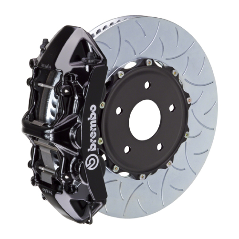 Chevrolet Corvette C8 Brake Kit - Front - Brembo - GT BBK 6 Piston Cast 350x34 2pc Rotor Slotted Type-3 - Black - `20-`27