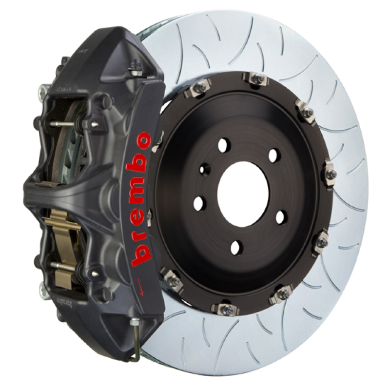 BMW X6 Brake Kit - Front - Brembo - GTS BBK 6 Piston Cast 405x34 2pc Rotor Slotted Type3 - Black - `20-`27