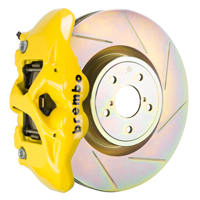 Subaru FR-S Brake Kit - Front - Brembo - Slotted Rotors + GT 4 Piston - Yellow - `12-`16 Subaru FR-S Brake Kit - Front - Brembo - Slotted Rotors + GT 4 Piston - Yellow - `12-`16