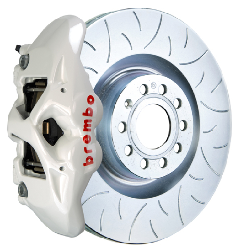 Toyota Supra Brake Kit - Front - Brembo - GT BBK 6 Piston Cast 380x34 2pc Rotor Slotted Type3 - White - `20-`27