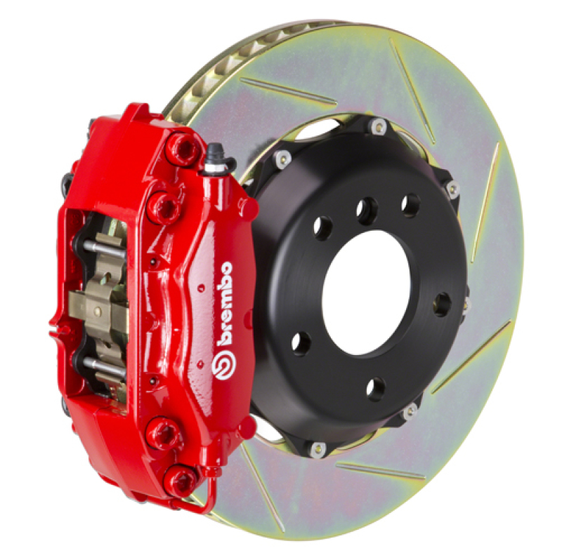 Mercedes-Benz S-Class S350 Brake Kit - Rear - Brembo - GT BBK 4 Piston Cast 2pc 328x28 Slotted Type1 - Red - `06-`13 Mercedes-Benz S-Class S350 Brake Kit - Rear - Brembo - GT BBK 4 Piston Cast 2pc 328x28 Slotted Type1 - Red - `06-`13