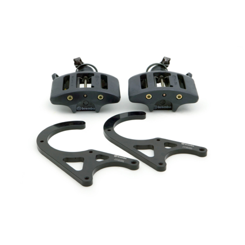 Audi RS4 Brake Kit - Rear - Brembo - GT 1 Piston Cast 2pc Hand-Brake - Black - `00-`02