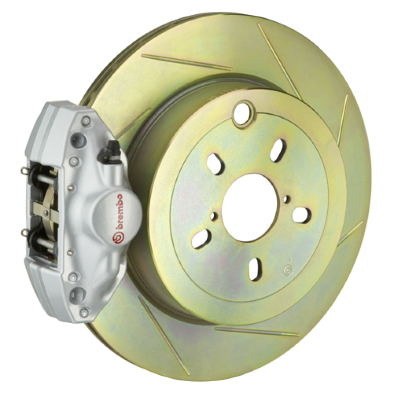 Subaru WRX Brake Kit - Rear - Brembo - GT BBK 2 Piston Cast 2pc 316 x20 1pc Rotor Slotted Type1 - Silver - `08-`14 Subaru WRX Brake Kit - Rear - Brembo - GT BBK 2 Piston Cast 2pc 316 x20 1pc Rotor Slotted Type1 - Silver - `08-`14