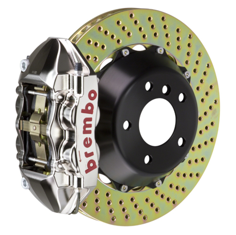 BMW M3 Brake Kit - Rear - Brembo - 4 Piston Billet 380x28 2pc Rotor Drilled - Nickel Plated - `08-`13 BMW M3 Brake Kit - Rear - Brembo - 4 Piston Billet 380x28 2pc Rotor Drilled - Nickel Plated - `08-`13