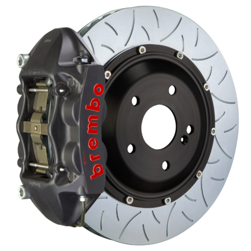 Lexus LS500 Brake Kit - Rear - Brembo - GTS 4 Piston Cast 380x28 2pc Rotor Slotted Type-3 - Black - `18-`27